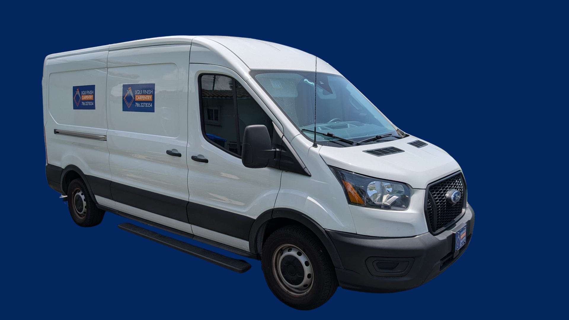 LIQUI FINISH branded service van - Professional home improvement services